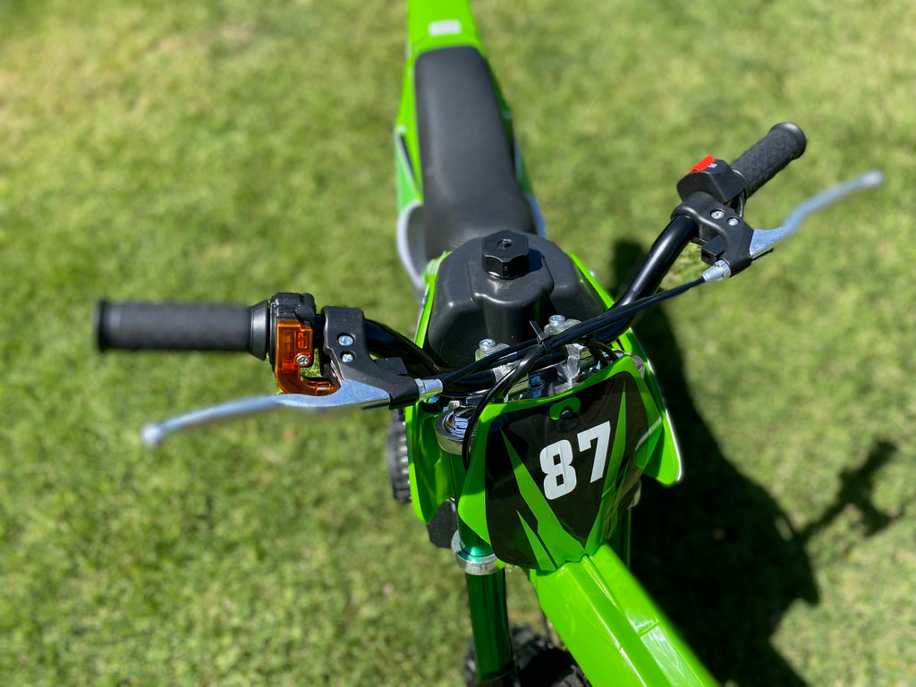 Moto Cross Verde Para Niños 5 a 11 Años - 49cc 2Tiempos