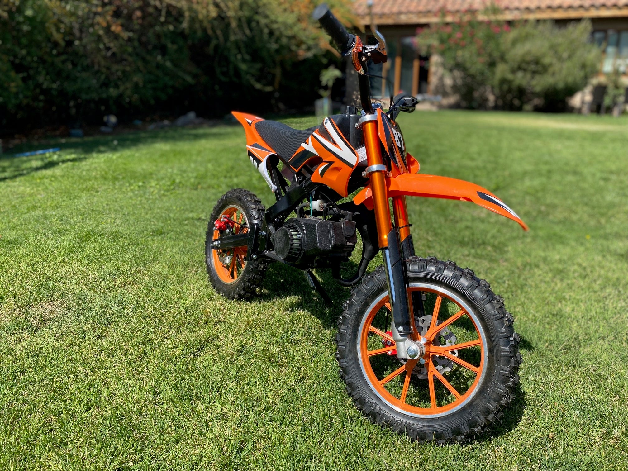Moto Cross Naranja Para Niños 5 a 11 años - 49cc 2 Tiempos