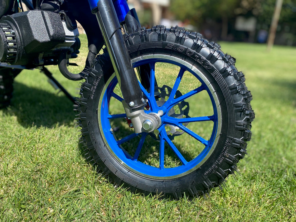 Moto Cross Azul Para Niños 5 a 11 Años - 49cc 2Tiempos