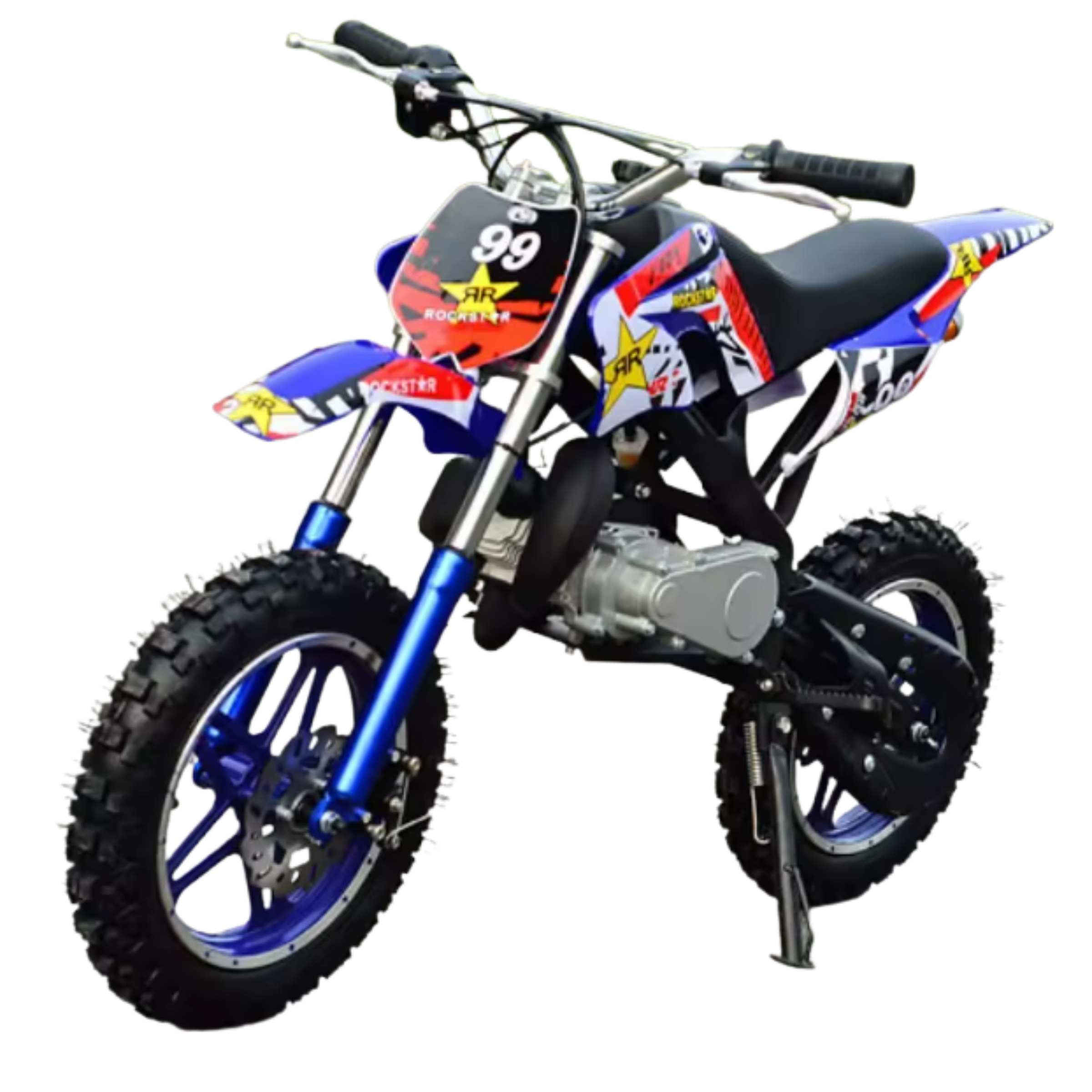 MotoCross Blue Para Niños 5 a 11 Años - 49cc 2Tiempos