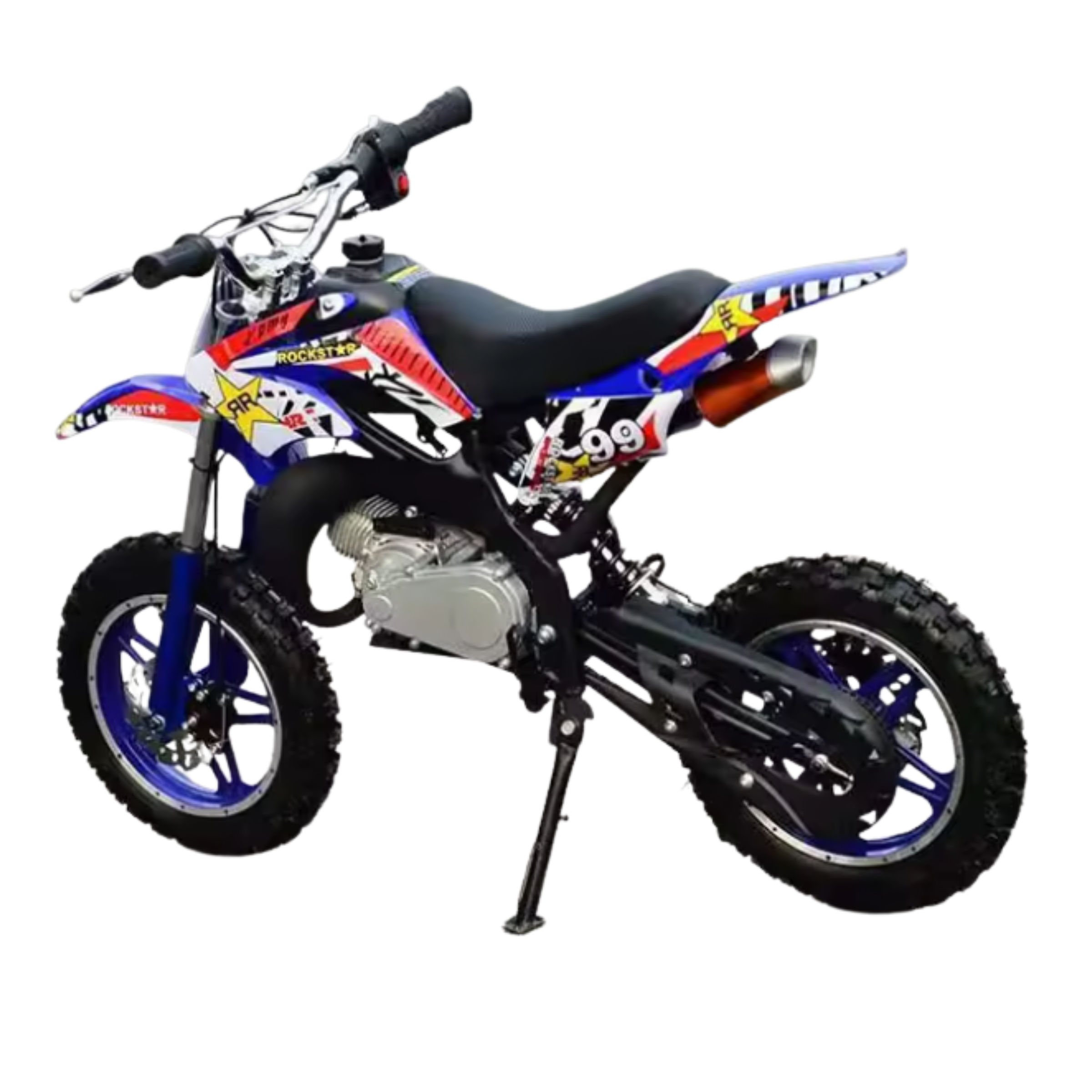 MotoCross Blue Para Niños 5 a 11 Años - 49cc 2Tiempos