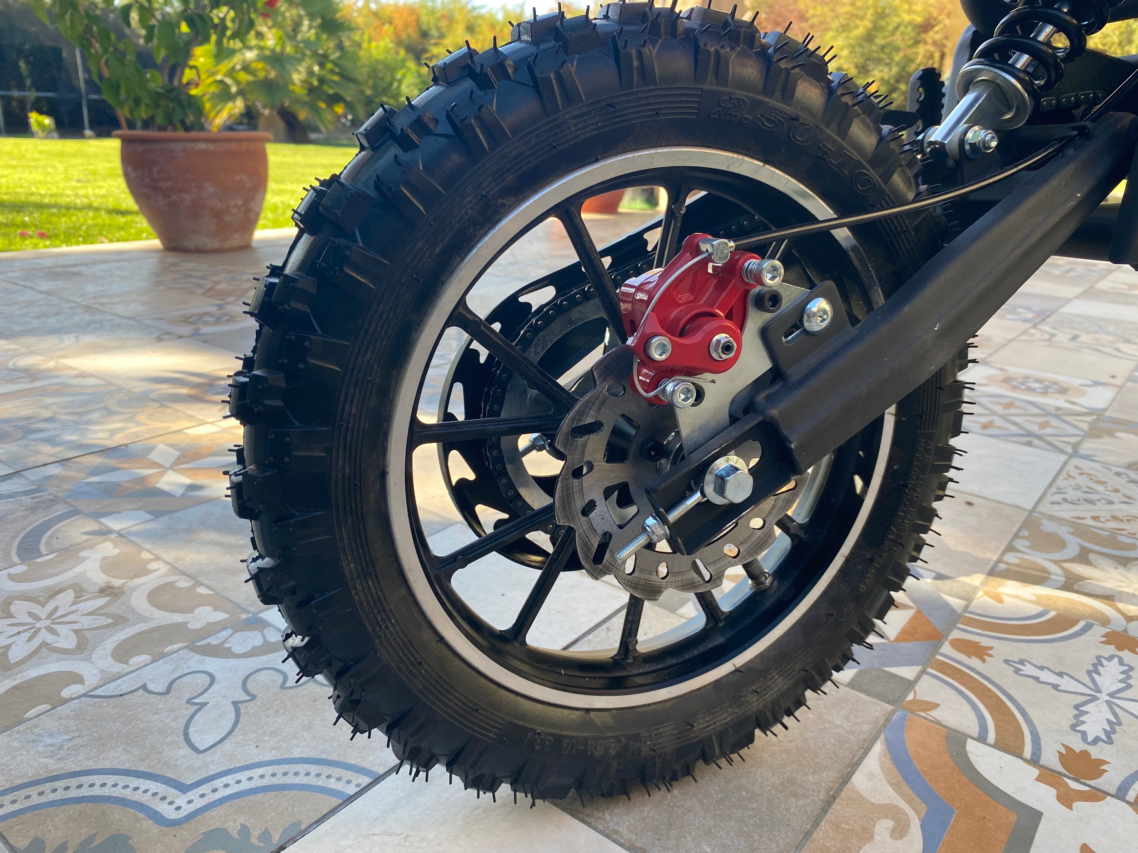 Moto Cross Negra Para Niños 5 a 11 Años - 49cc 2Tiempos