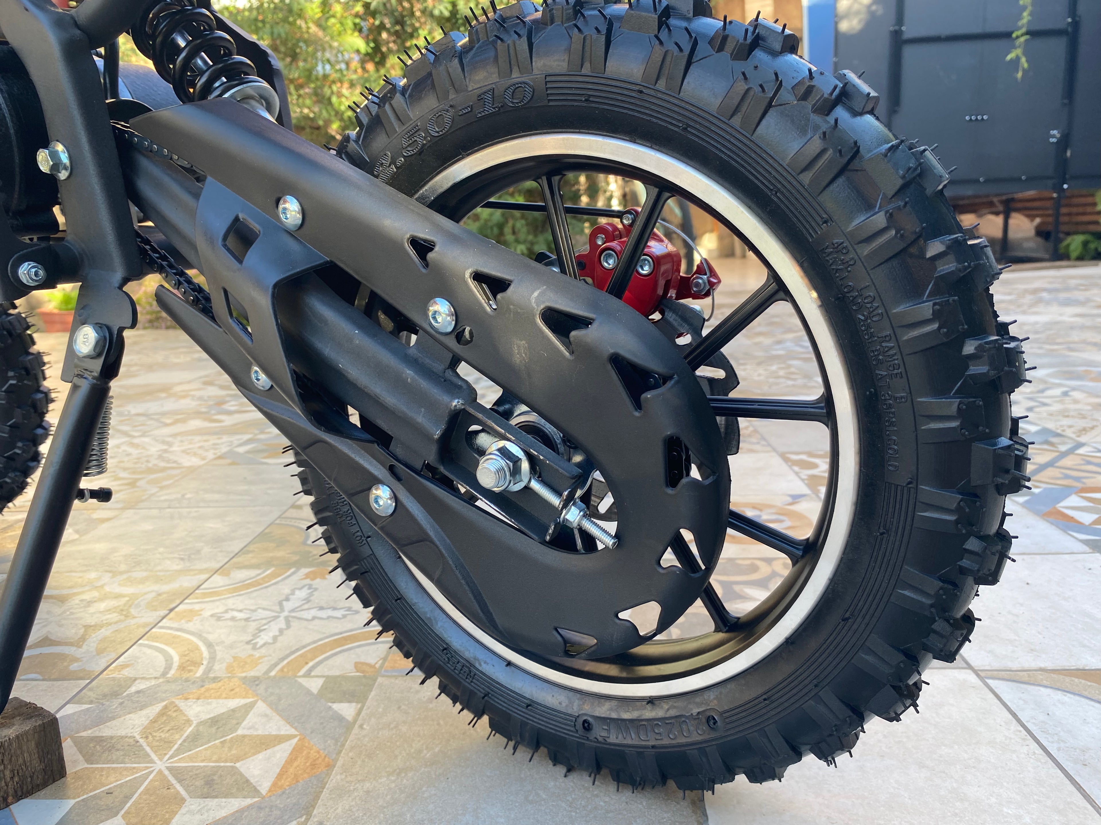 Moto Cross Negra Para Niños 5 a 11 Años - 49cc 2Tiempos
